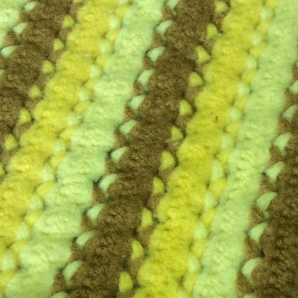 FINAL SALE PRICE Earthy Handmade Crocheted Afghan - Picture 2 of 4